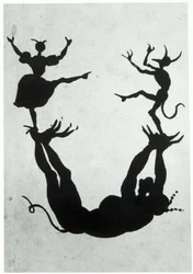 Devilish Alphabet, graverat av Delannois, 1825 (detalj, se även 184307 till 184312)